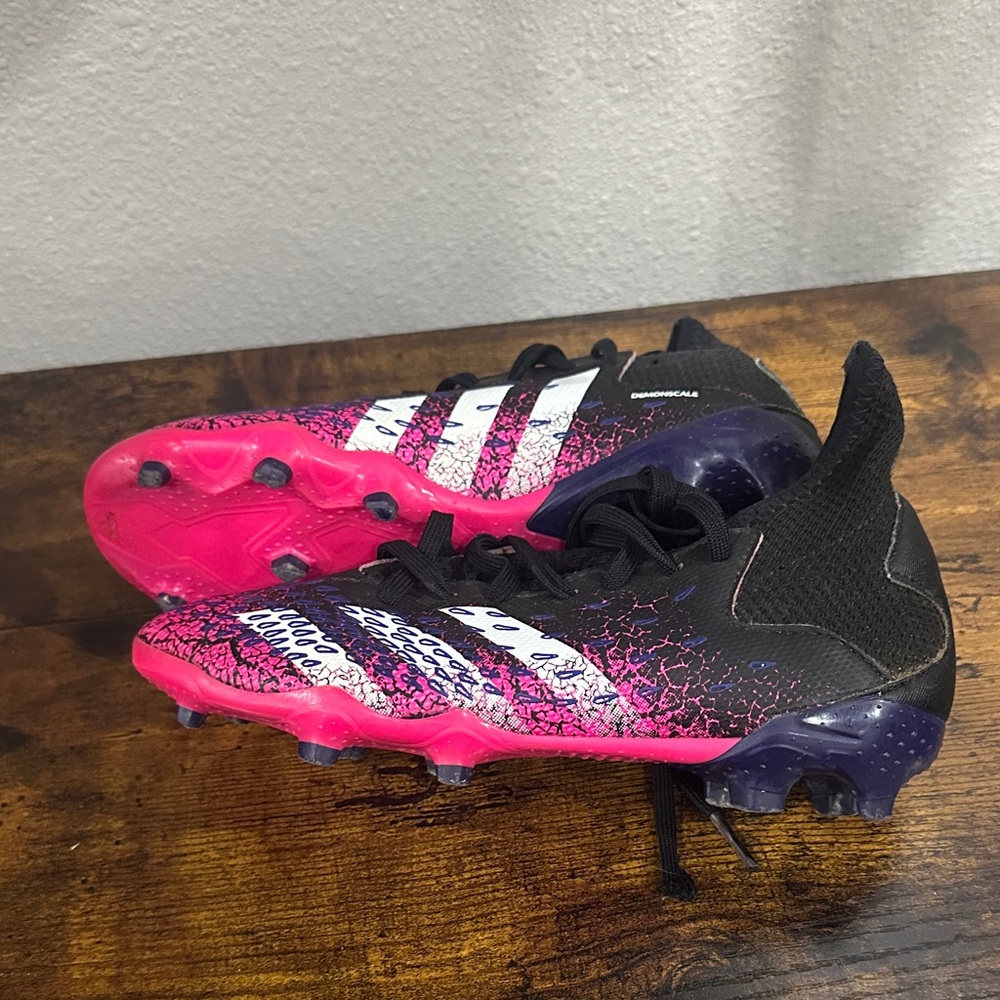 Adidas Kids Sneakers - Pink, Black, and Purple